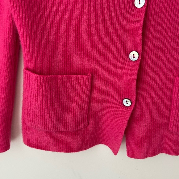Cashmere pink cardigan sweater - Picture 7 of 12